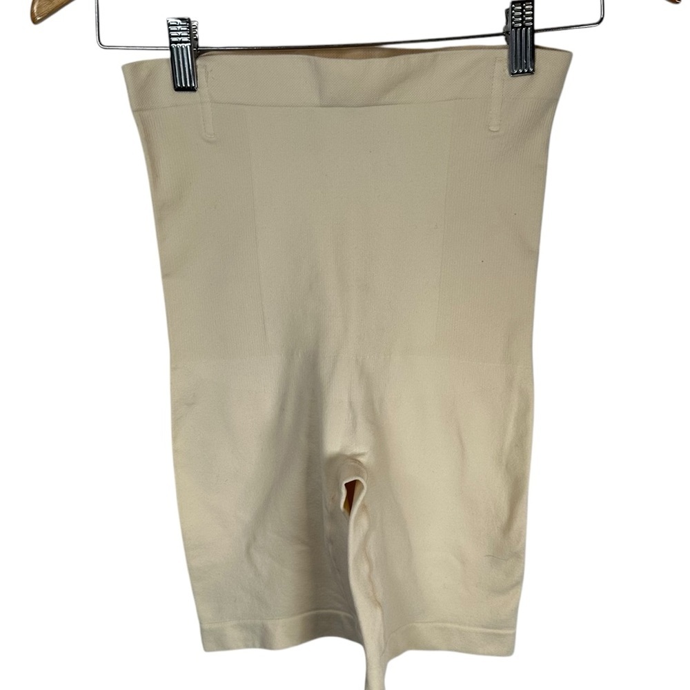 Shapermint Mid Waisted Shaper Shorts XL 2XL Beige Stretch Control Softcore Fit